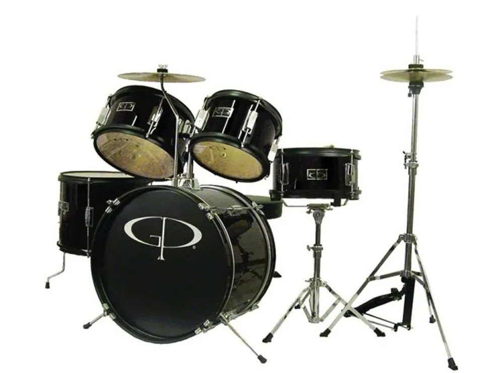 GP Percussion GP55BK 5-Piece Junior Drum Set