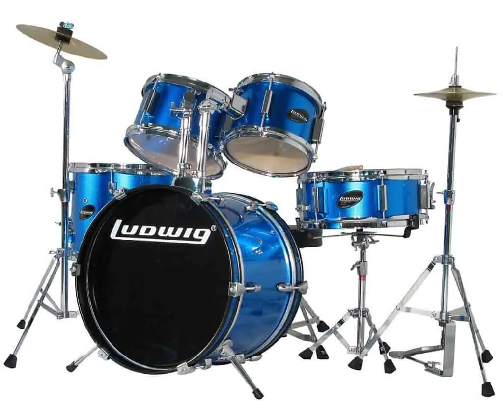 Ludwig Junior 5 Piece Drum Set With Cymbal