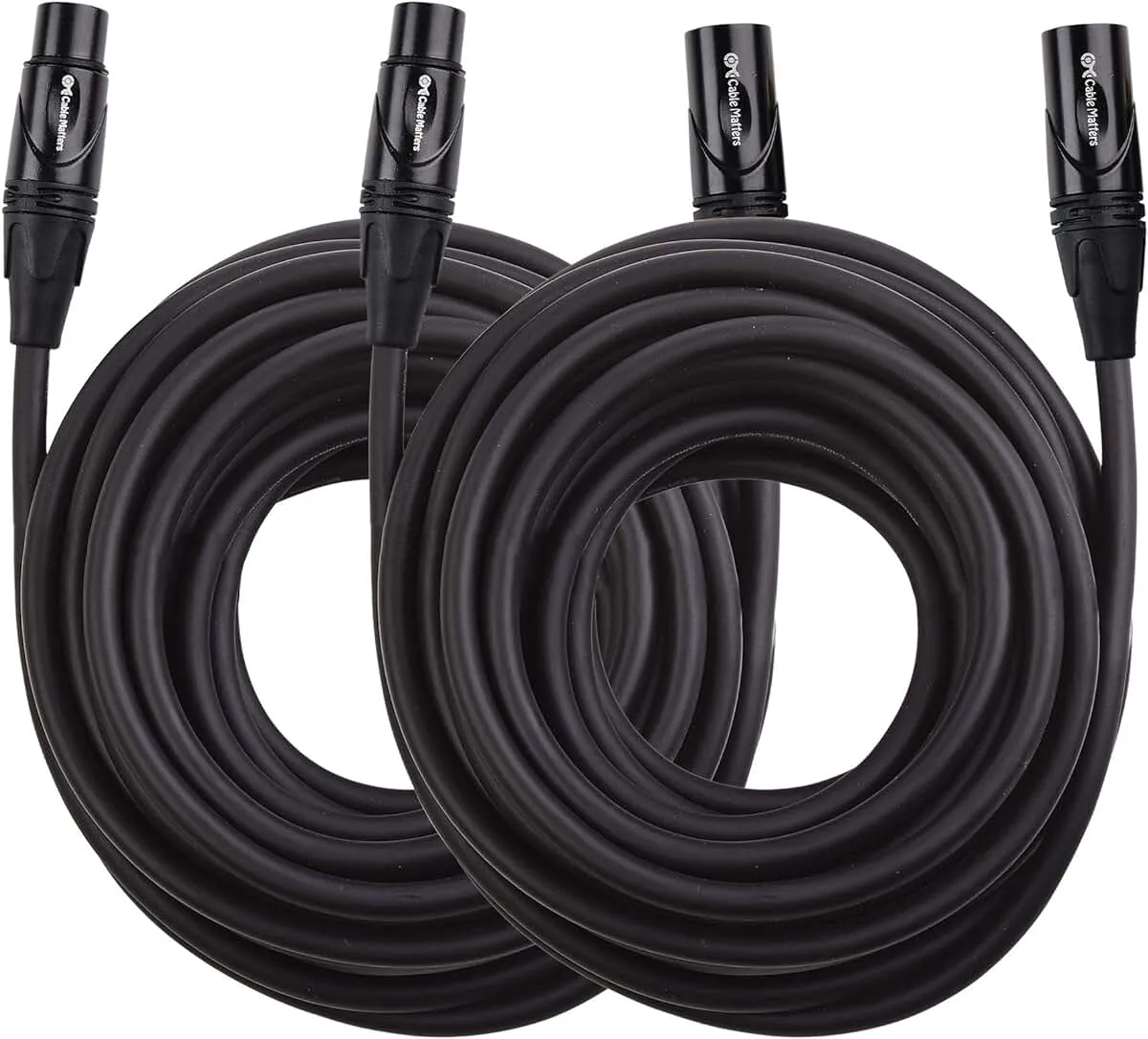 Cable Matters 2-Pack Premium XLR