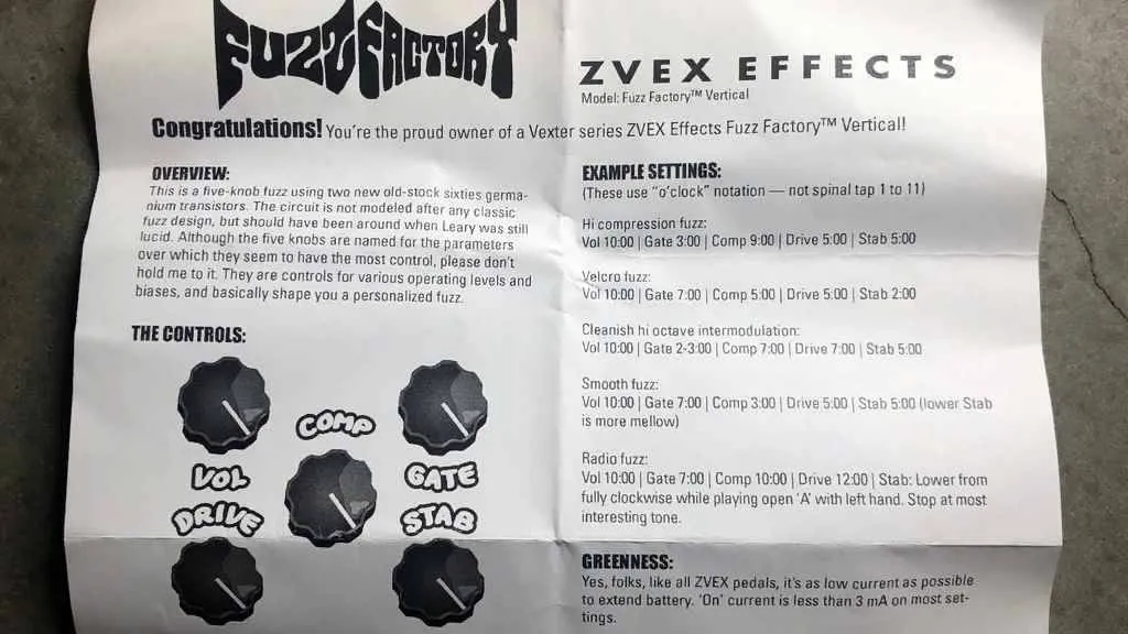 Педаль ZVex Fuzz Factory