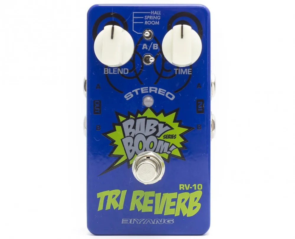 Педаль Biyang RV-10 Tri-Reverb