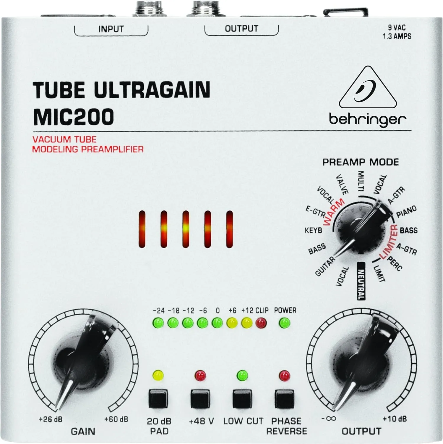 Микрофонный предусилитель Behringer Tube Ultragain MIC200