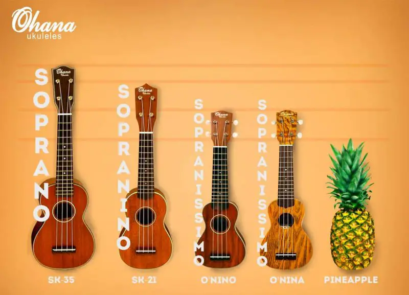 Размеры Гавайской гитары