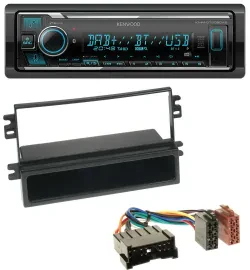 Автомагнитола Kenwood Bluetooth, MP3, DAB, USB для Kia Carens II (2004–2006)