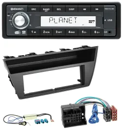 Continental MP3 AUX USB DAB 1DIN Autoradio für Skoda Fabia III (2014-2020)