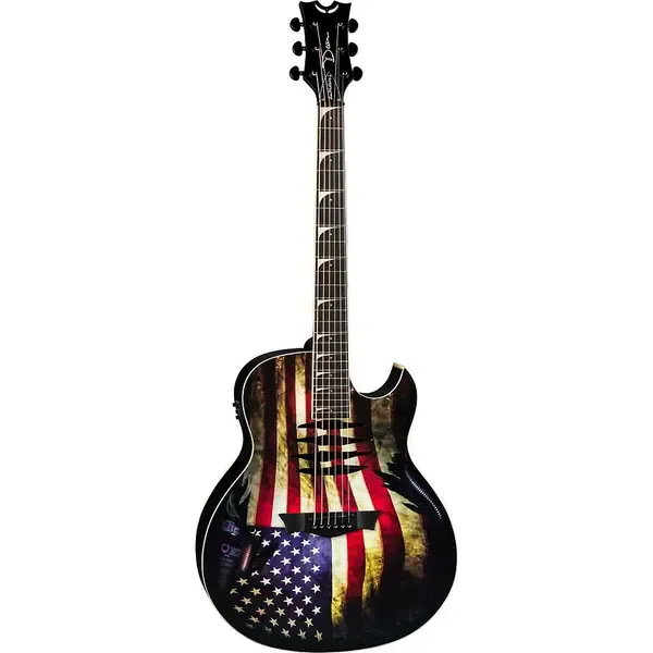 Электроакустическая гитара Dean Dave Mustaine Mako Glory USA Flag Graphic