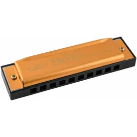 Губная гармошка BEE DF10A-1 Richter C Gold