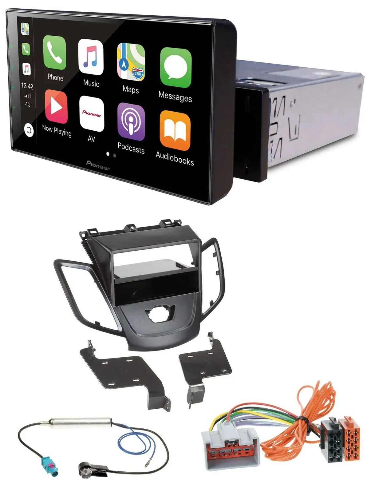 Pioneer Bluetooth MP3 DAB USB Autoradio für Ford Fiesta JA8 08-10 ohne Display s