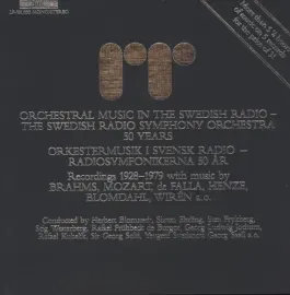 Виниловая пластинка Swedish Radio Sympho - Swedish Radio Symphony Orchestra [New Vinyl LP]