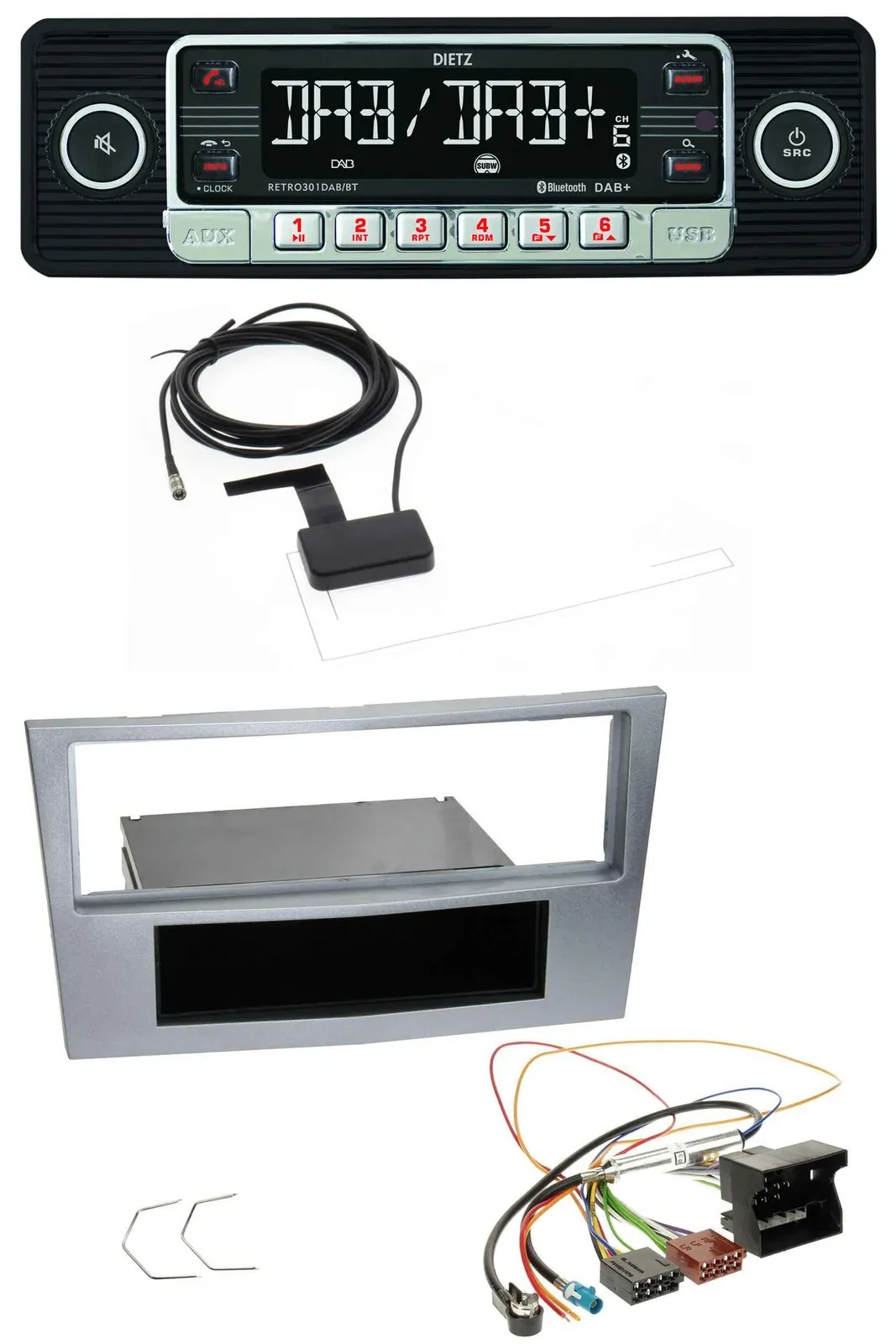 Dietz DAB Bluetooth USB MP3 Autoradio für Opel Astra H Zafira B Corsa D ab 2005