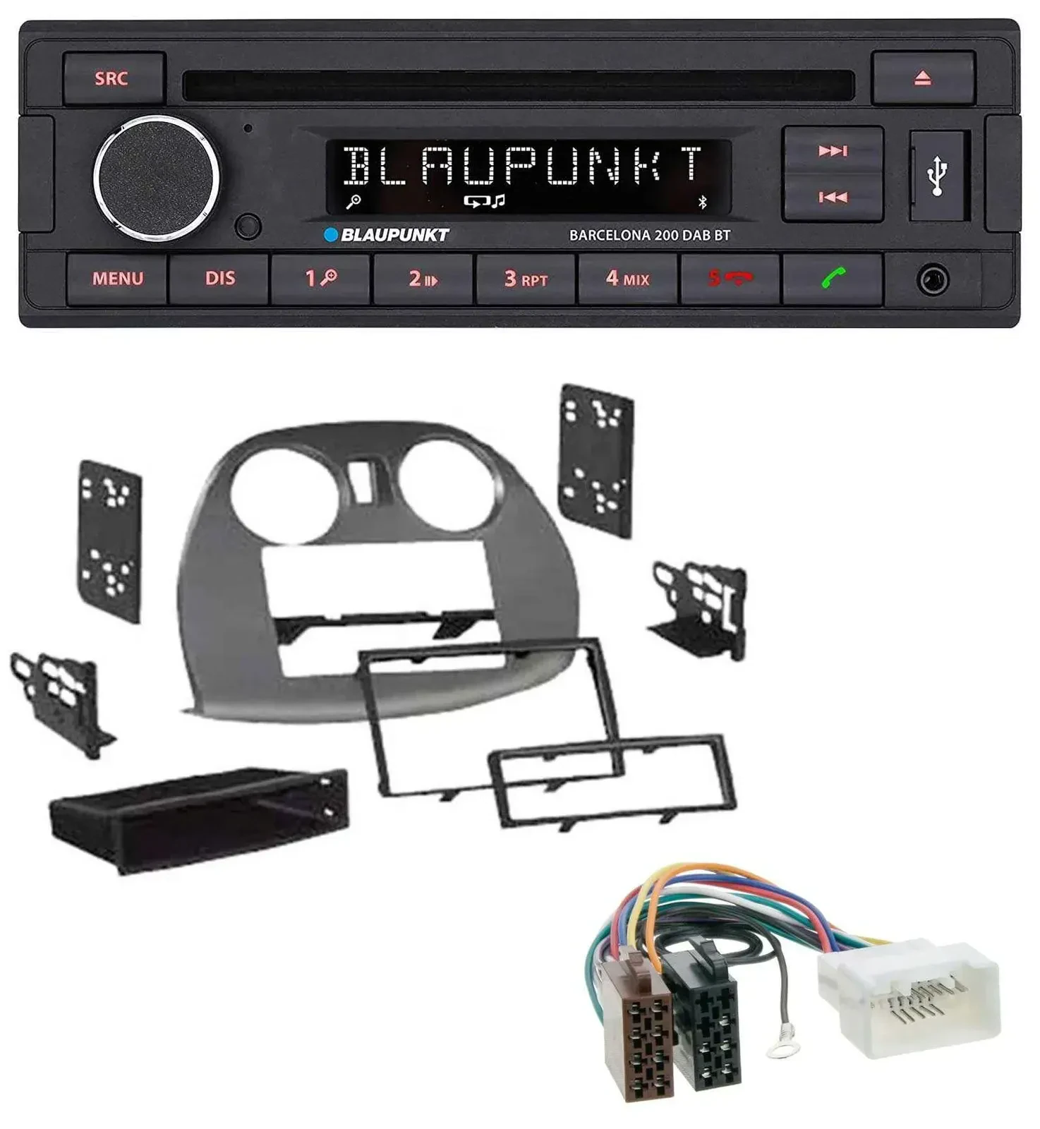 Blaupunkt USB DAB CD Bluetooth MP3 Autoradio für Mitsubishi Eclipse 4G 2005-2012
