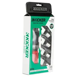 Kicker RT0 1/0 Gauge Marine Ring Terminals (4-Pack)