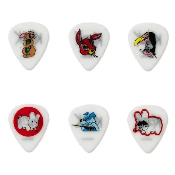 Dunlop Frank Kozik BL109P.60 6Pack  медиаторы, толщина 0.6 мм, 6 шт.