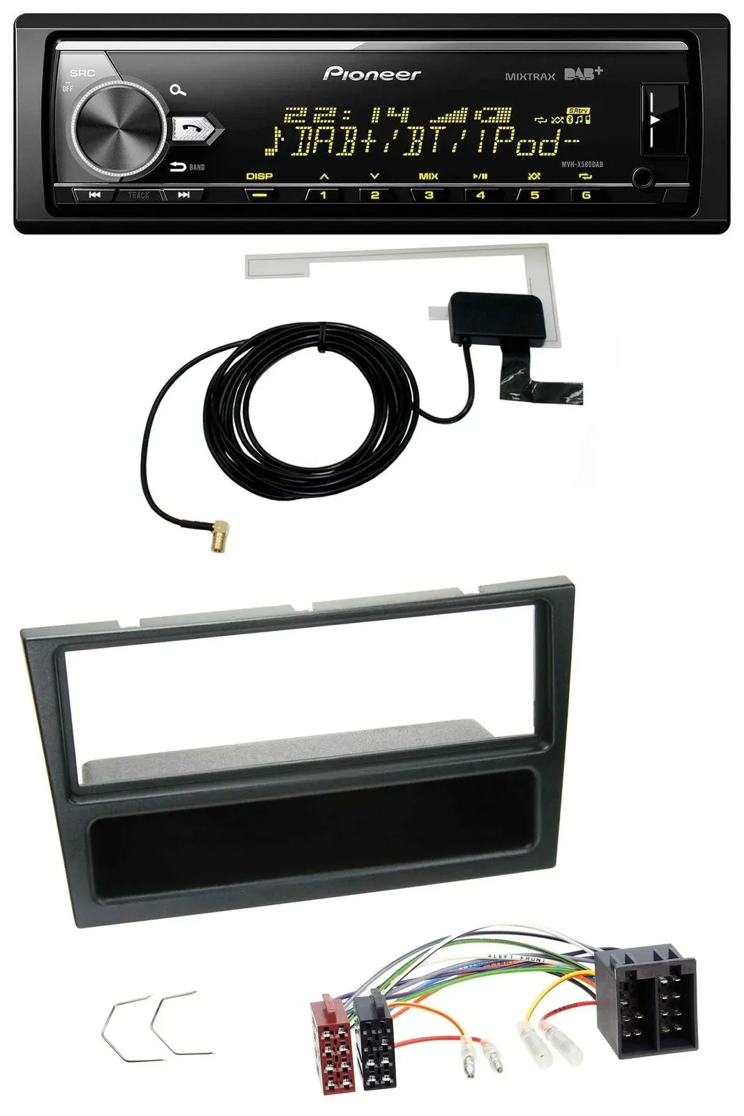 Pioneer Bluetooth DAB USB MP3 Autoradio für Opel Agila Combo Vivaro Corsa C Omeg