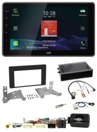 JVC DAB Lenkrad Bluetooth USB Autoradio für Toyota Aygo AB7 ab 2022 schwarz
