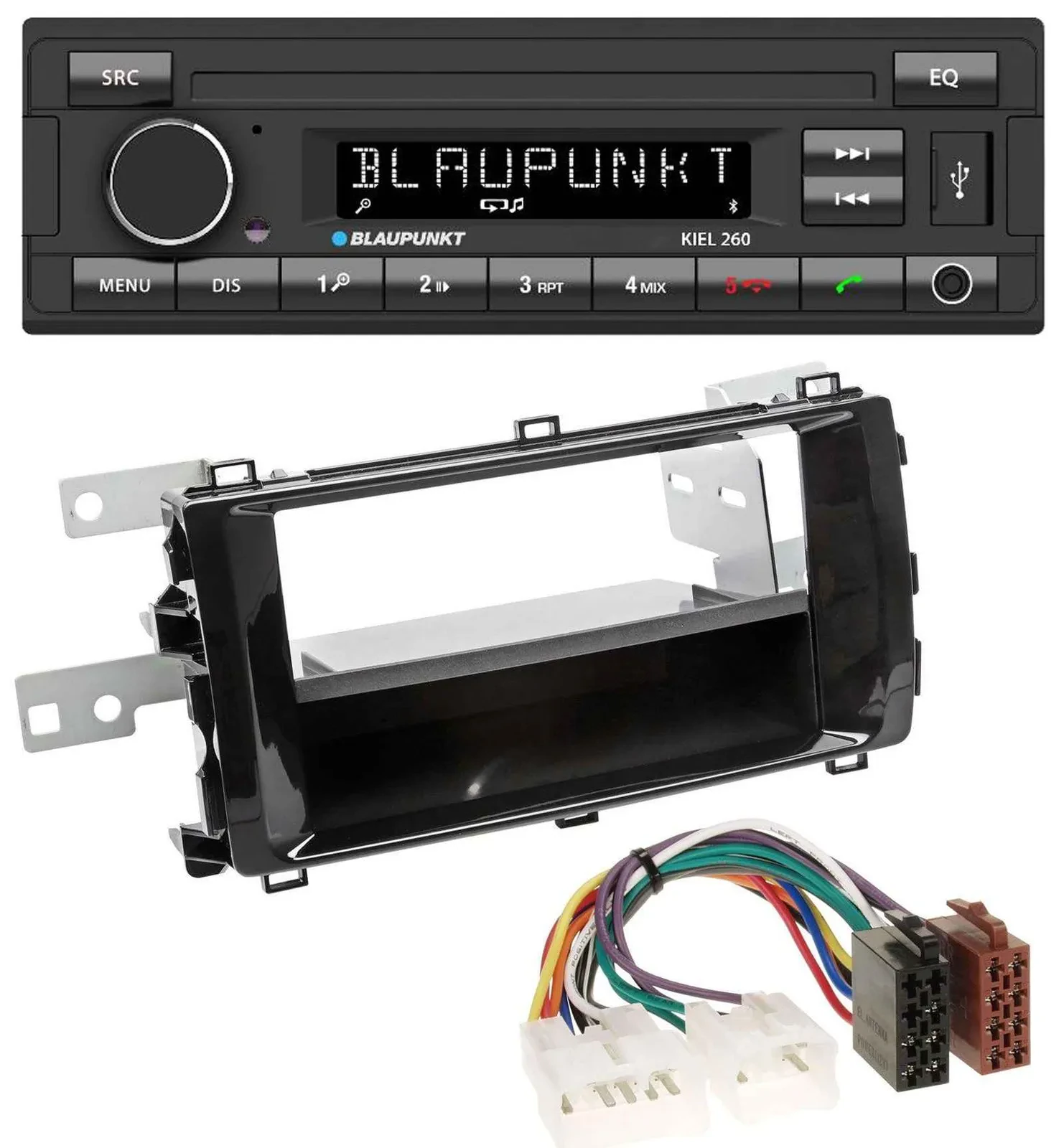 Автомагнитола для Toyota Auris Blaupunkt USB, DAB, Bluetooth, MP3, чёрная (с 2013 года)