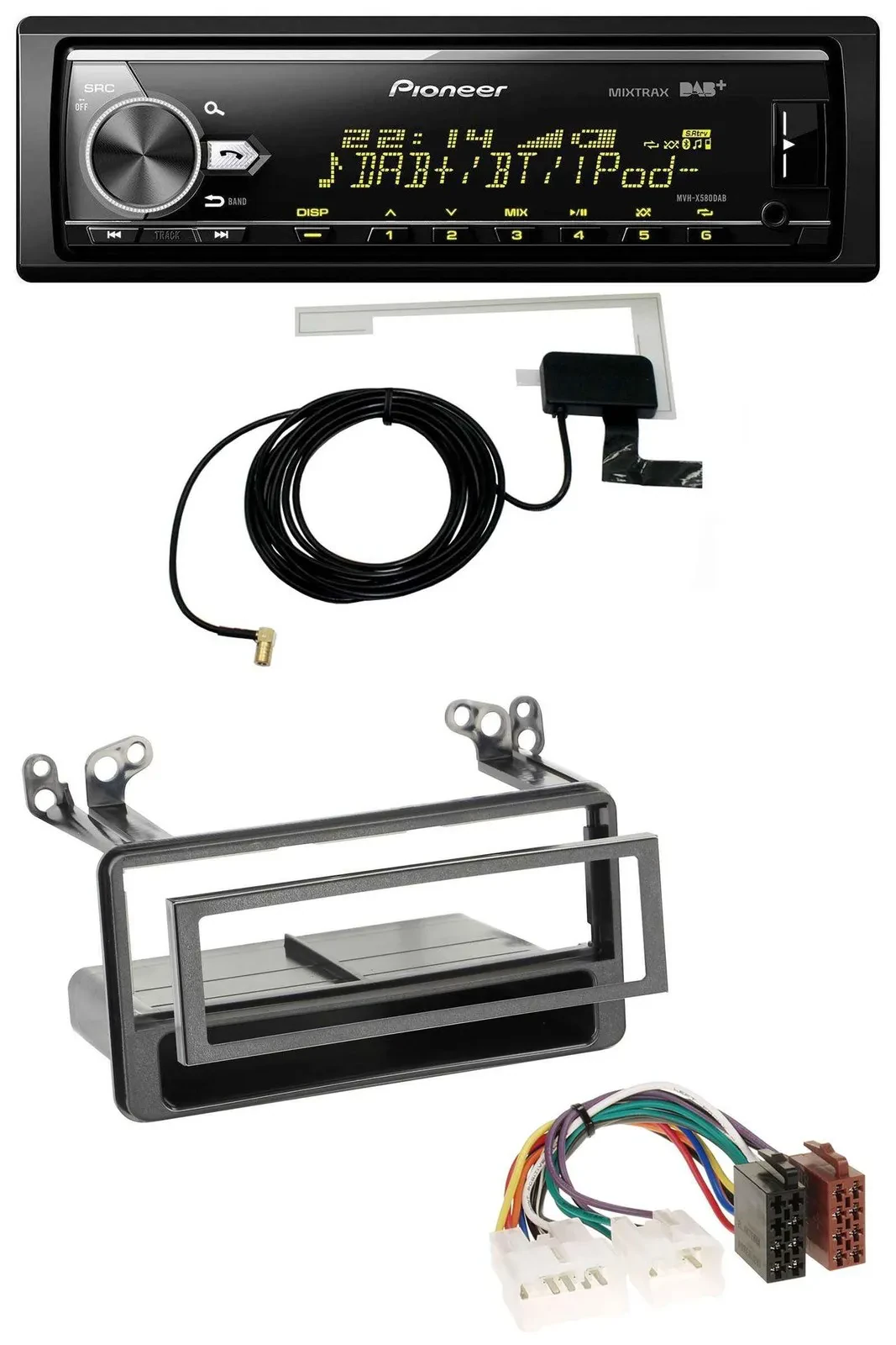 Автомагнитола для Toyota MR2/RAV4/Yaris Verso Pioneer Bluetooth, DAB, USB, MP3