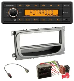 Continental 1DIN USB AUX MP3 Autoradio für Ford Mondeo S-Max 07-14 silber Ablage