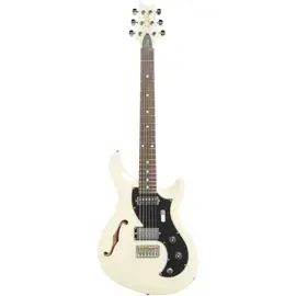 Электрогитара полуакустическая PRS S2 Vela Semi-Hollow Body Electric Guitar, Antique White w/ Gig Bag