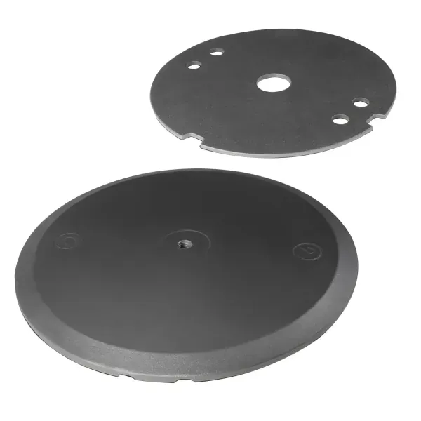 Gravity GWB123SET1B Round Cast Iron Base Weight Plate Set for M20 Speaker Poles