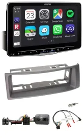 Автомагнитола Alpine Bluetooth USB DAB для Renault Megane 1996–2000 и Scenic, цвет антрацит