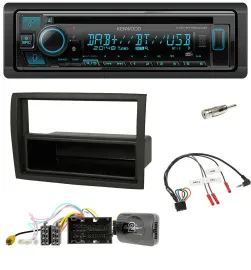 Kenwood Bluetooth DAB CD Lenkrad USB Autoradio für Citroen Jumper 2014-2021 schw