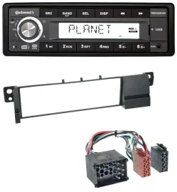 Continental USB 1DIN AUX DAB MP3 Autoradio für BMW 3er E46 (Rundpin, ab 1998)