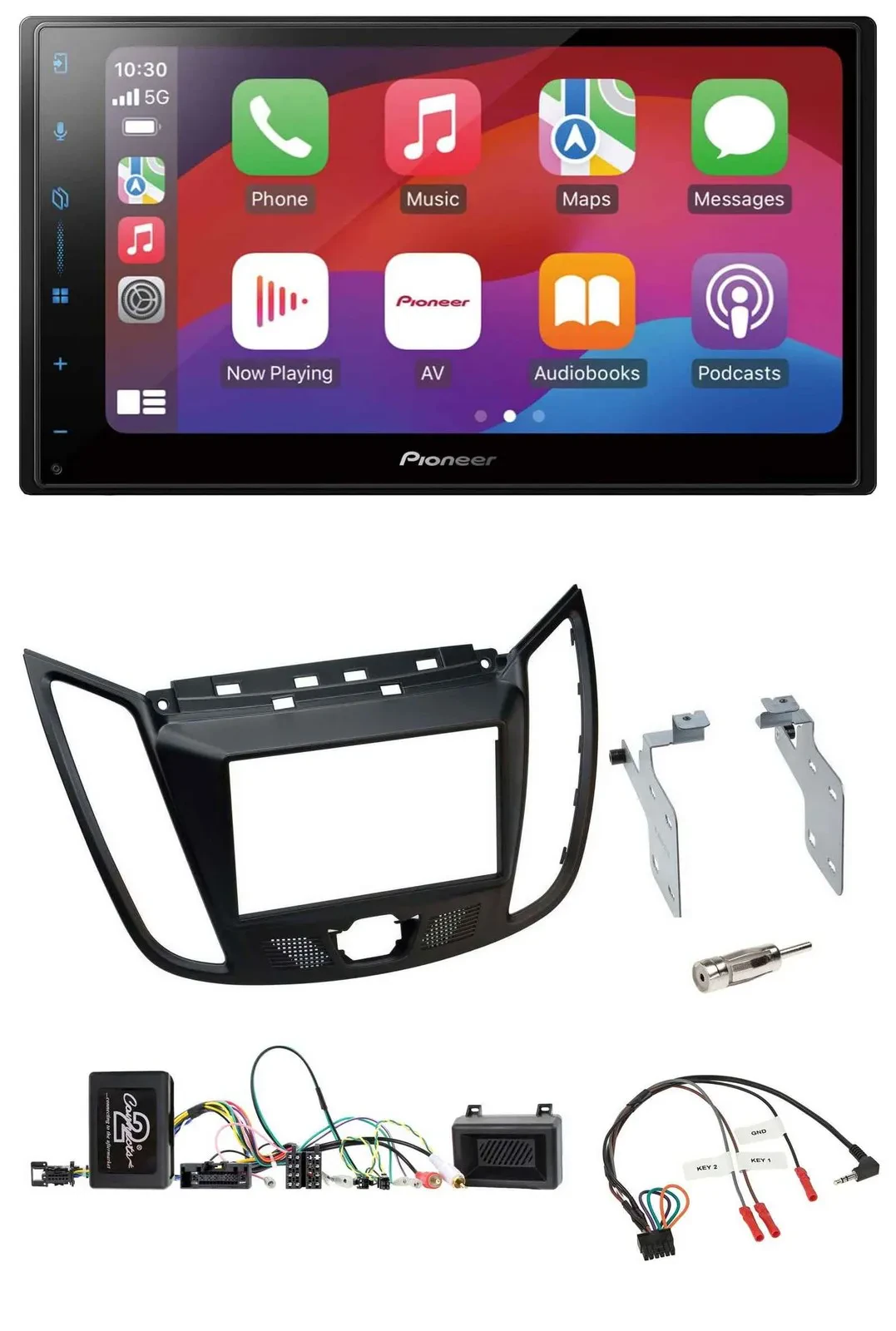 Автомагнитола Pioneer 2DIN DAB USB Bluetooth для Ford Kuga DM2 (с 2013)