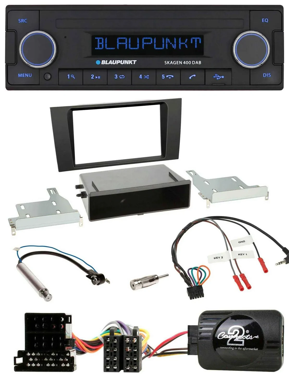 Blaupunkt DAB USB Bluetooth Lenkrad Autoradio für Audi A4 B5 1999-2001