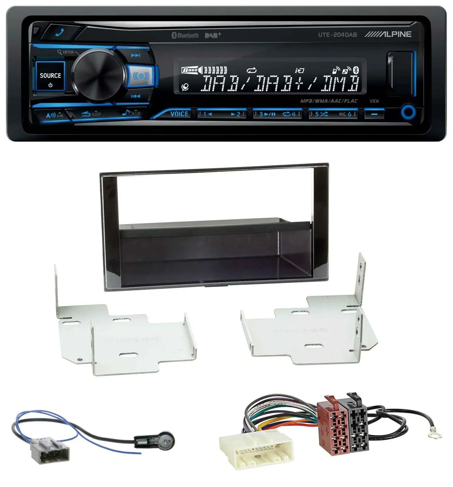 Alpine USB Bluetooth DAB MP3 Autoradio für Nissan Micra, Note (ab 2013)