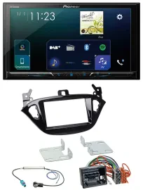 Автомагнитола для Opel Adam (с 2013), Corsa E (с 2015) Pioneer 2-DIN, DAB, Bluetooth, USB, MP3