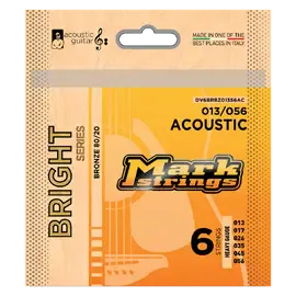 Струны для акустической гитары Markbass Bright Series Bronze 80/20 13-56