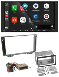 JBL USB 2DIN MP3 Bluetooth AUX Autoradio für Land Rover Freelander 2004-2006