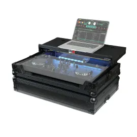 ProX XS-XDJAN LTBL LED Black Case for AlphaTheta XDJ-AN with Shelf