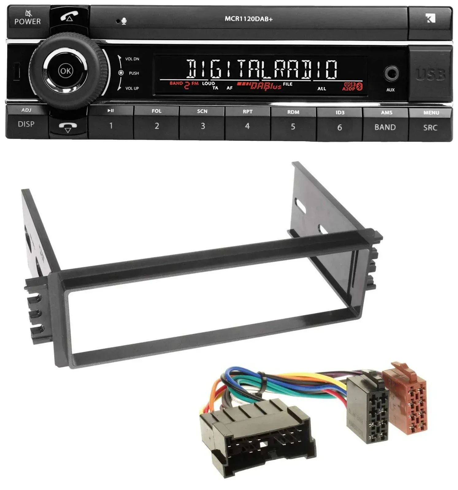 Kienzle Bluetooth MP3 USB DAB Autoradio für Hyundai Accent (2002-2005)