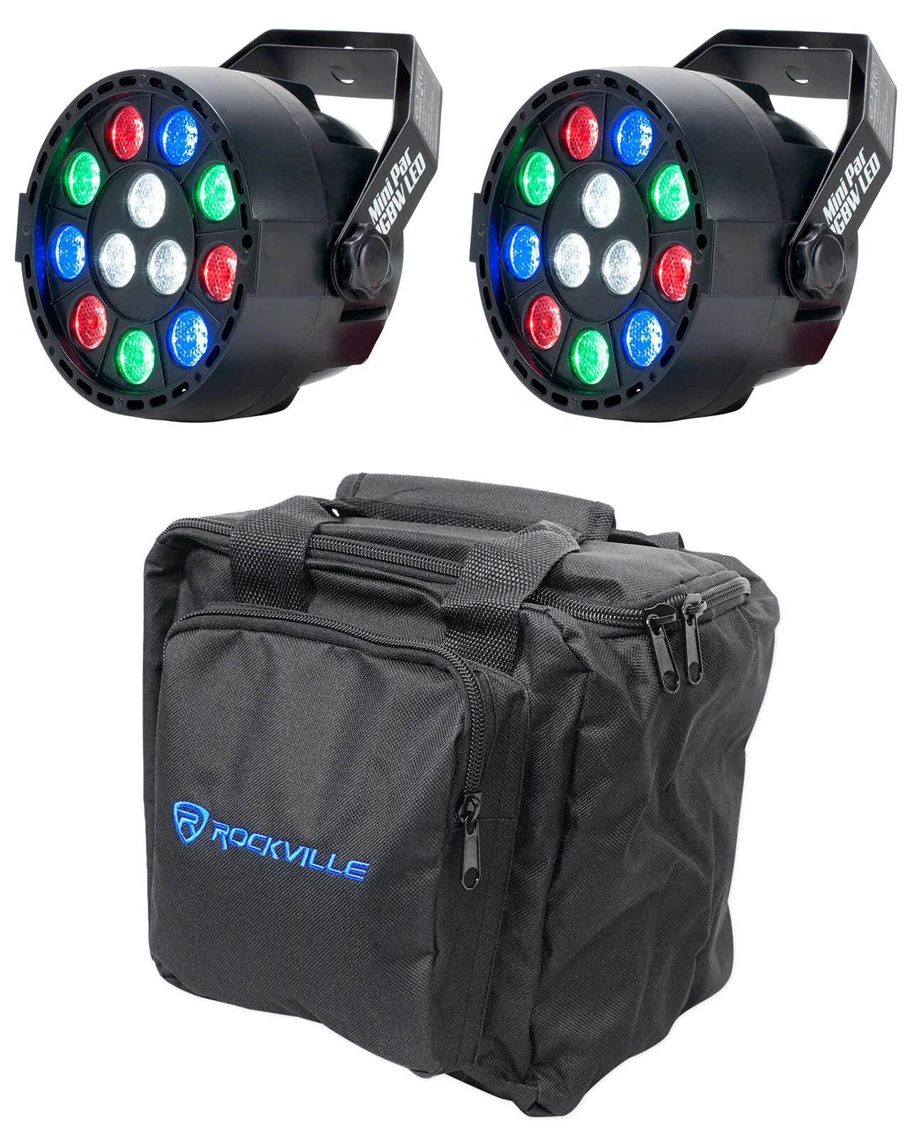 Светодиодный прибор American DJ Eliminator Mini Par RGBW LED с чехлом (пара)