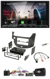 Автомагнитола Kenwood 2DIN USB DAB Bluetooth для Honda Jazz (с 2014), тёмно-серый