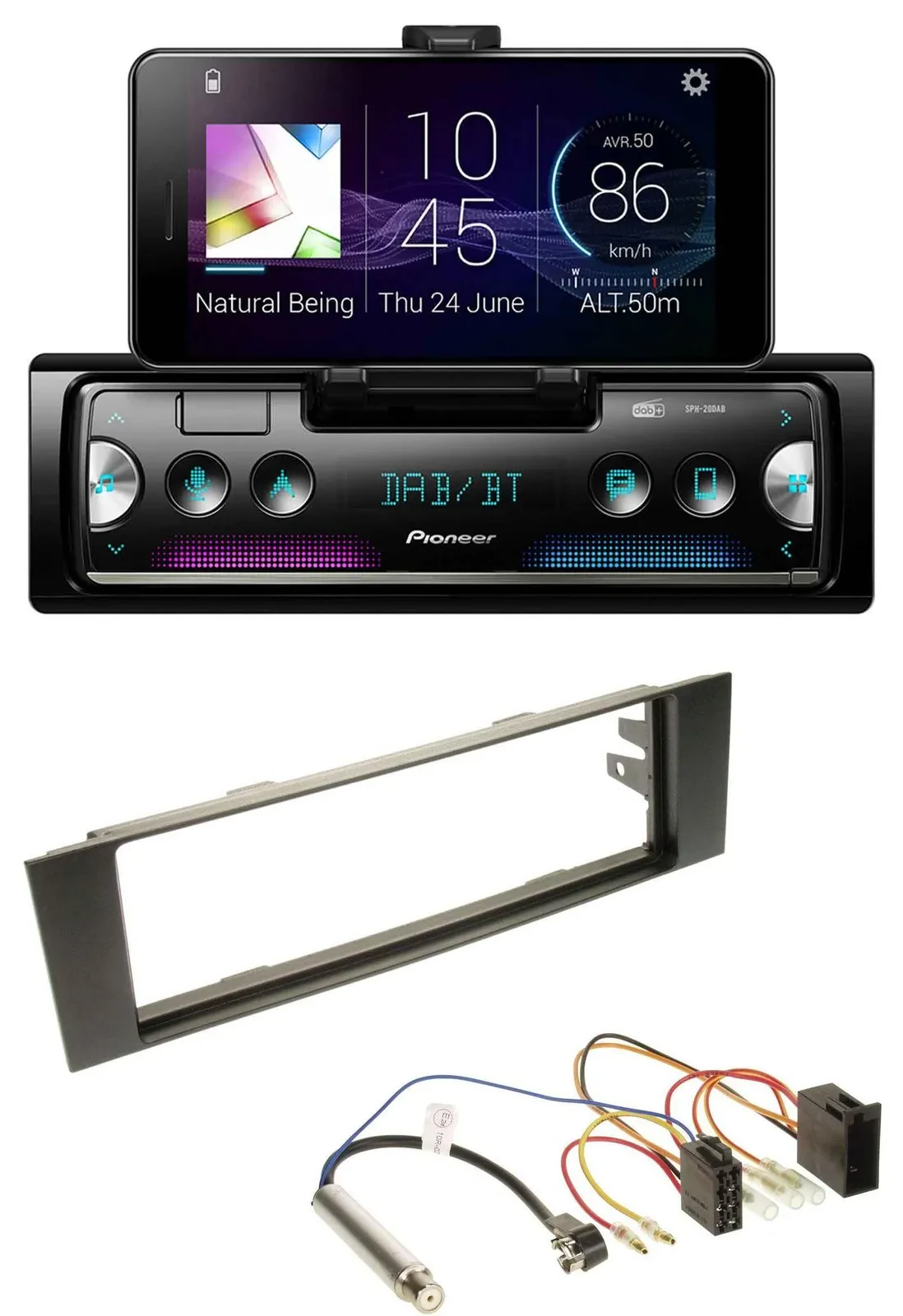 Автомагнитола для Audi A3 (8P, 2003–2006) Pioneer USB, MP3, Bluetooth, DAB, ISO