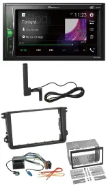 Pioneer MP3 DAB AUX 2DIN Bluetooth Autoradio für VW Passat 05-14 Polo 09-14 Scir