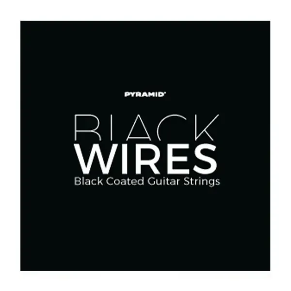 Струны для 8-струнной электрогитары Pyramid BW1076-8 Black Wires 10-76