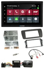 Blaupunkt DAB Bluetooth USB Lenkrad 2DIN Autoradio für Seat Ibiza ab 08 tuam-gre