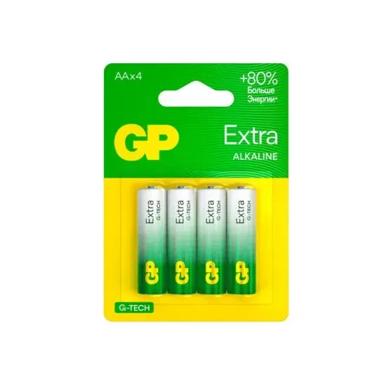 Элемент питания GP GP15AXA21-2CRSBC4 Extra Alkaline G-Tech AA (4 штуки)