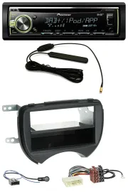 Pioneer MP3 USB CD DAB AUX Autoradio für Nissan Micra K13 10-13 schwarz