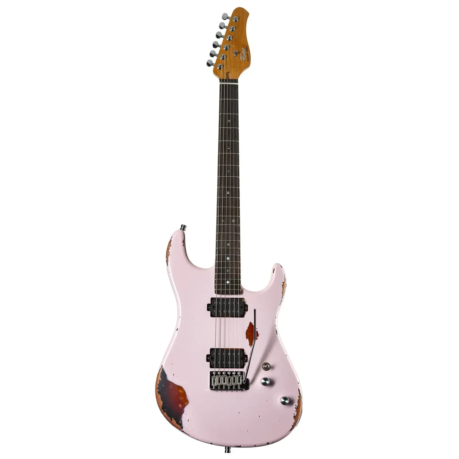 Электрогитара Fame Audio Custom ST RW Worn Strawberry Over Sunburst