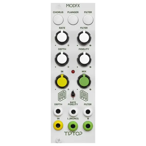 Модульный студийный синтезатор Tiptop Audio ModFX Chorus, Flanger and Filter Eurorack Module, White