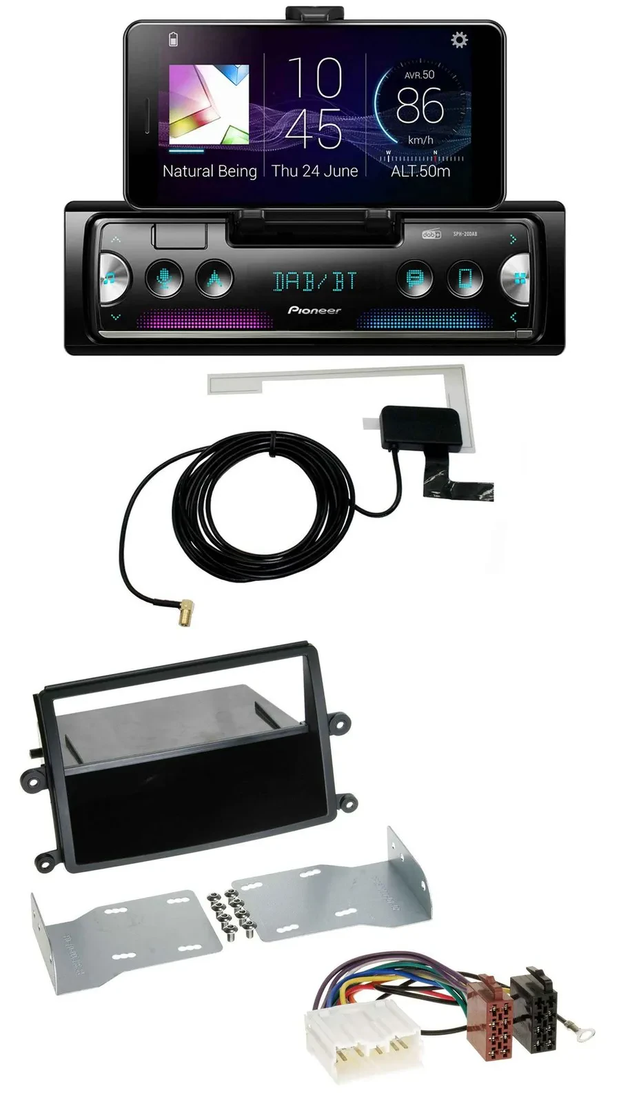 Автомагнитола для Mitsubishi L200 Pioneer DAB, Bluetooth, MP3, USB