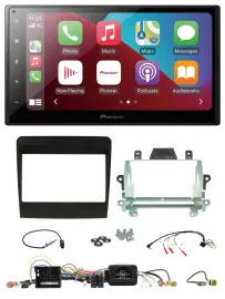 Pioneer USB Lenkrad DAB 2DIN Bluetooth Autoradio für Porsche 911 2011-2017 991