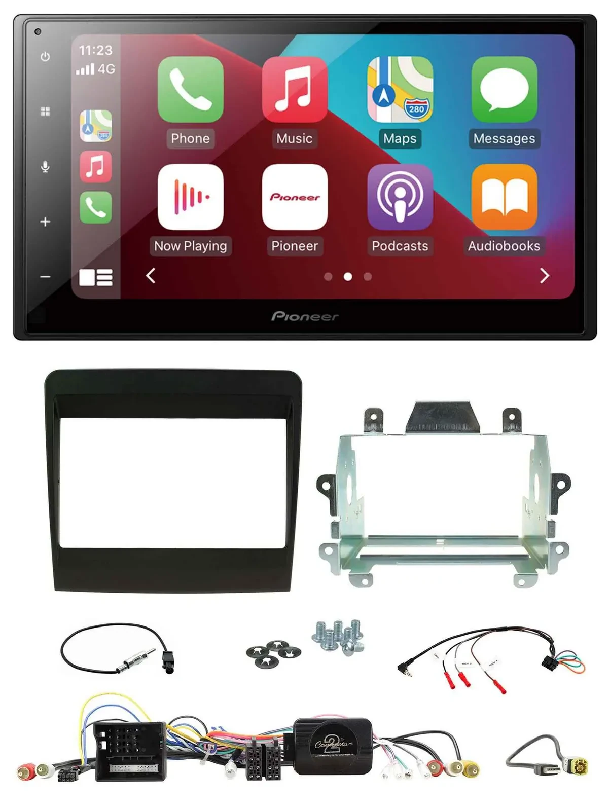 Pioneer USB Lenkrad DAB 2DIN Bluetooth Autoradio für Porsche 911 2011-2017 991