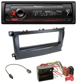 Pioneer MP3 USB DAB Bluetooth Autoradio für Ford Mondeo S-Max 07-14 schwarz