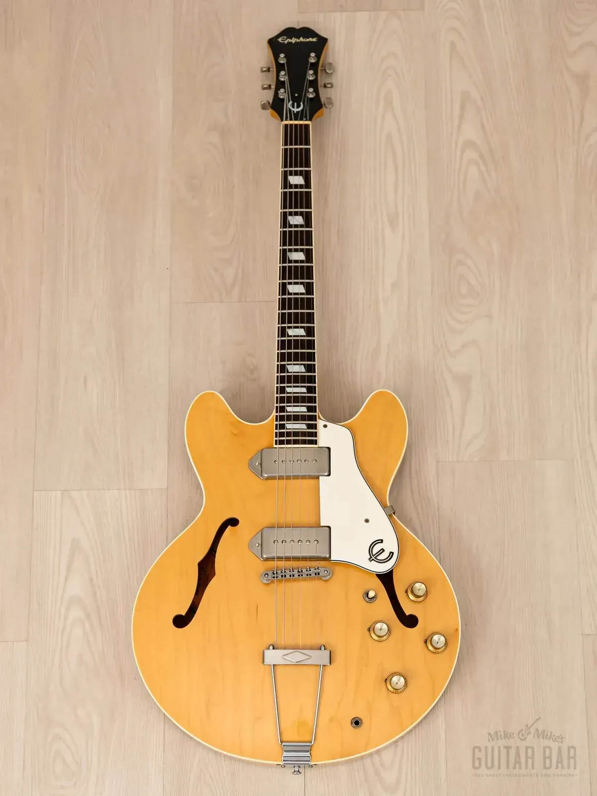 Электрогитара полуакустическая Epiphone Casino P90 Natural w/gigbag Japan 1996